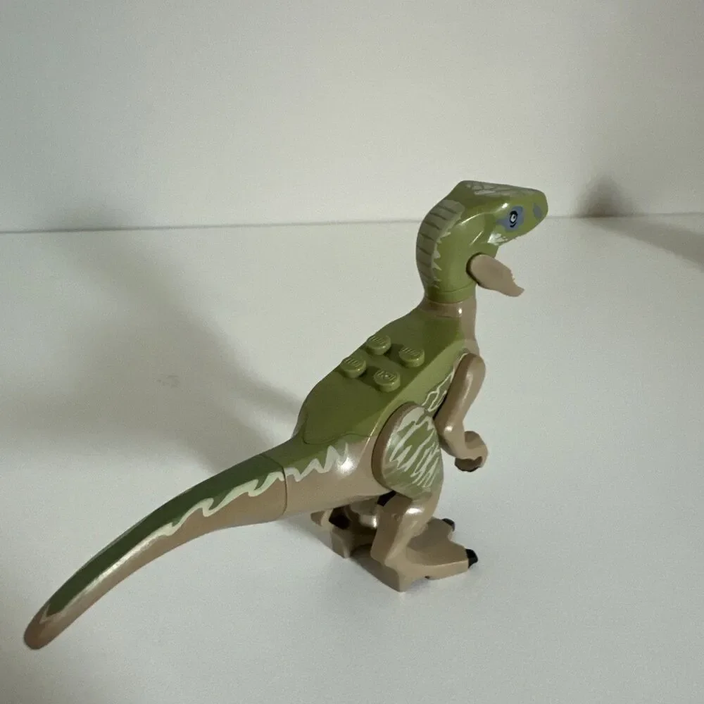 LEGO Jurassic Park Dinosaur Lot velociraptor raptor beige claws Coelophysis